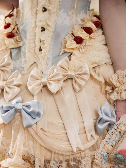 Cherry Mousse Fishbone Cake Corset【s0000017230】