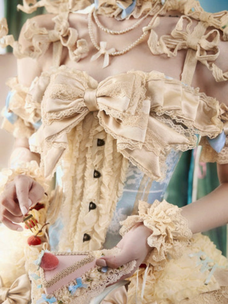 Cherry Mousse Fishbone Cake Corset【s0000017230】