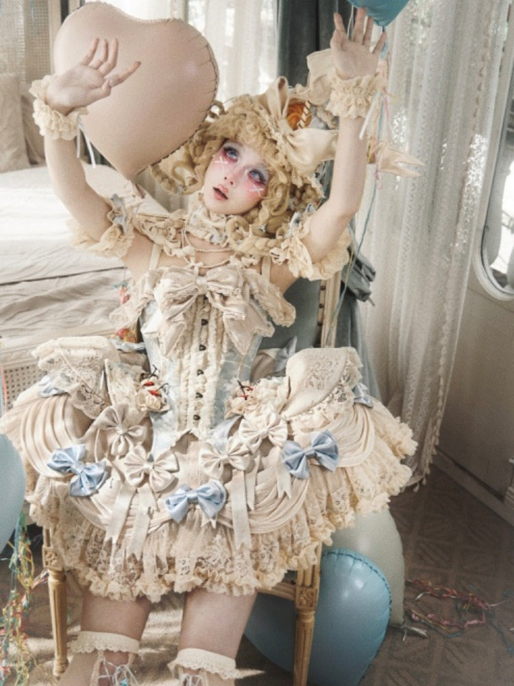 Cherry Mousse Fishbone Cake Corset【s0000017230】