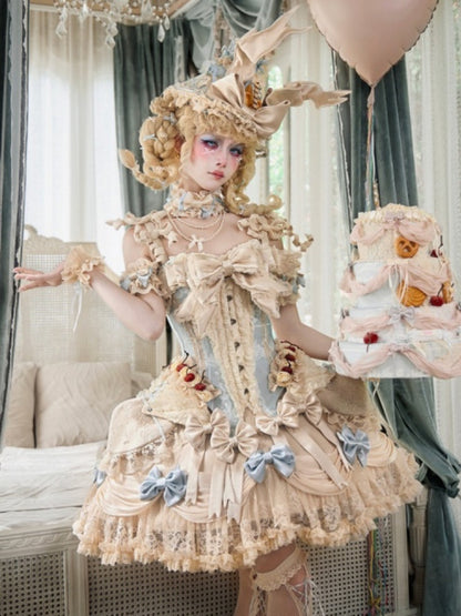 Cherry Mousse Fishbone Cake Corset【s0000017230】