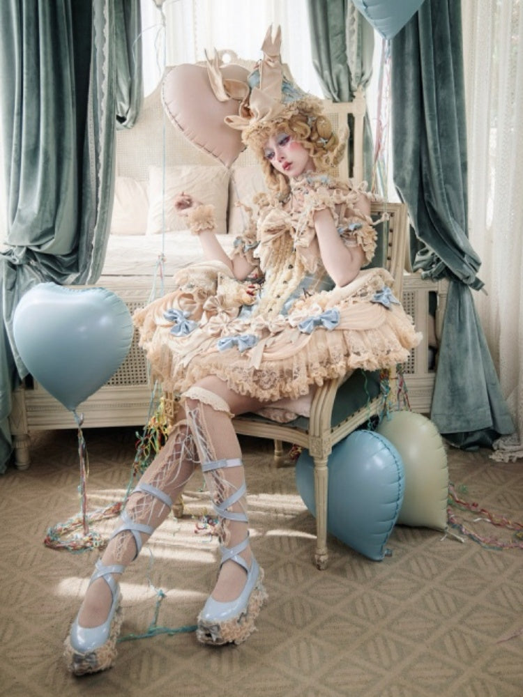 Cherry Mousse Fishbone Cake Corset【s0000017230】