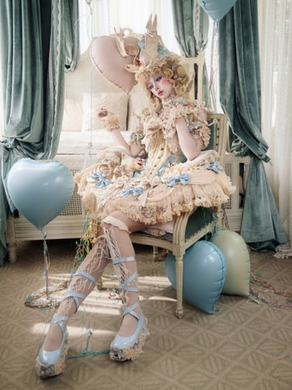 Cherry Mousse Fishbone Cake Corset【s0000017230】