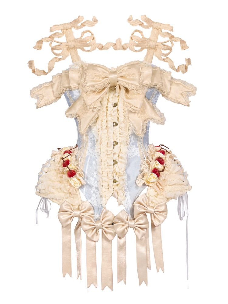 Cherry Mousse Fishbone Cake Corset【s0000017230】