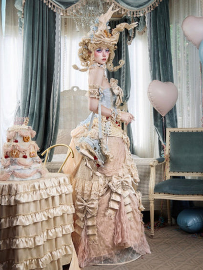 Cherry Mousse Fishbone Cake Corset【s0000017230】