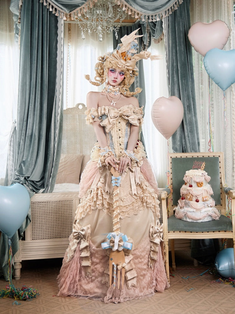 Cherry Mousse Fishbone Cake Corset【s0000017230】