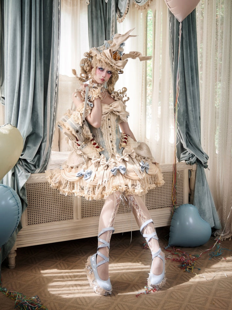 Cherry Mousse Fishbone Cake Corset【s0000017230】