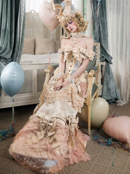 Ultra-Heavy Trailing Long Dress【s0000017231】