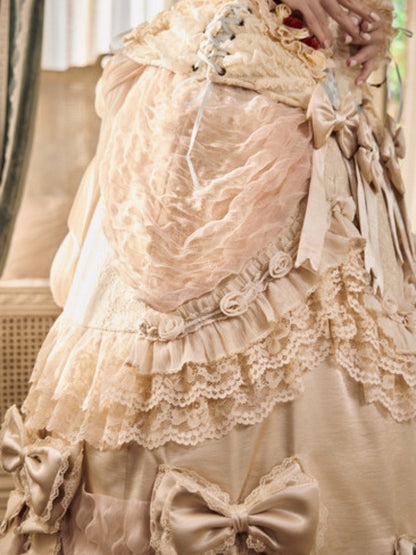 Ultra-Heavy Trailing Long Dress【s0000017231】