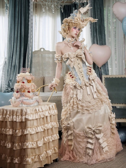 Ultra-Heavy Trailing Long Dress【s0000017231】
