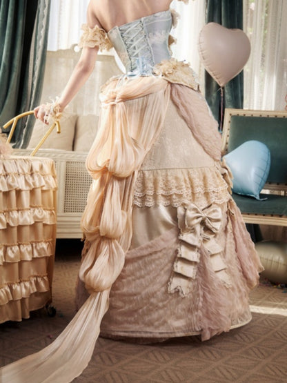 Ultra-Heavy Trailing Long Dress【s0000017231】