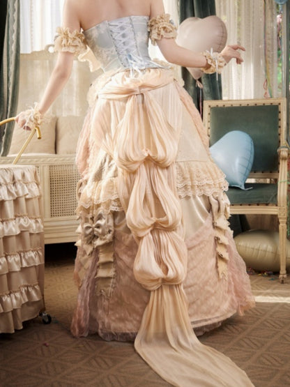 Ultra-Heavy Trailing Long Dress【s0000017231】