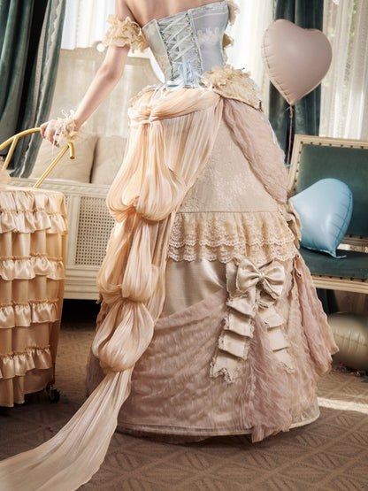 Ultra-Heavy Trailing Long Dress【s0000017231】