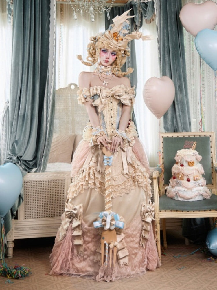 Ultra-Heavy Trailing Long Dress【s0000017231】