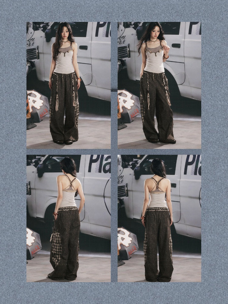 Vintage Waist-Cinching Faux Layered Camisole【s0000017317】