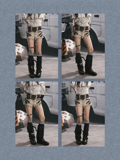Low-Waist Belt Buckle Ultra-Short Pants【s0000017323】