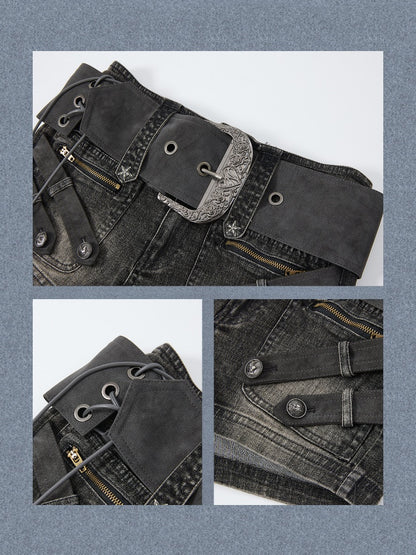 Low-Waist Belt Buckle Ultra-Short Pants【s0000017323】