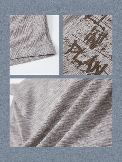 Irregular Diagonal Collar Print Slimming Tank Top【s0000017327】