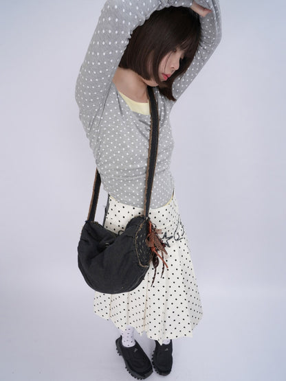 Denim One Shoulder Crossbody Premium Large-Capacity Bag【s0000017336】