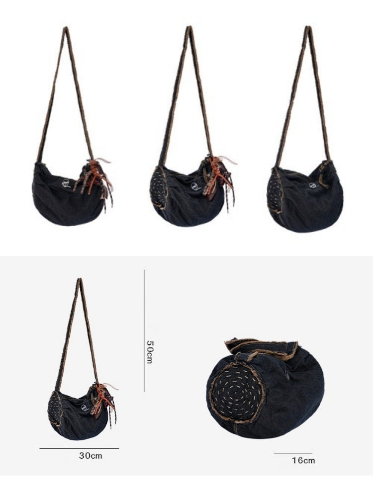 Denim One Shoulder Crossbody Premium Large-Capacity Bag【s0000017336】
