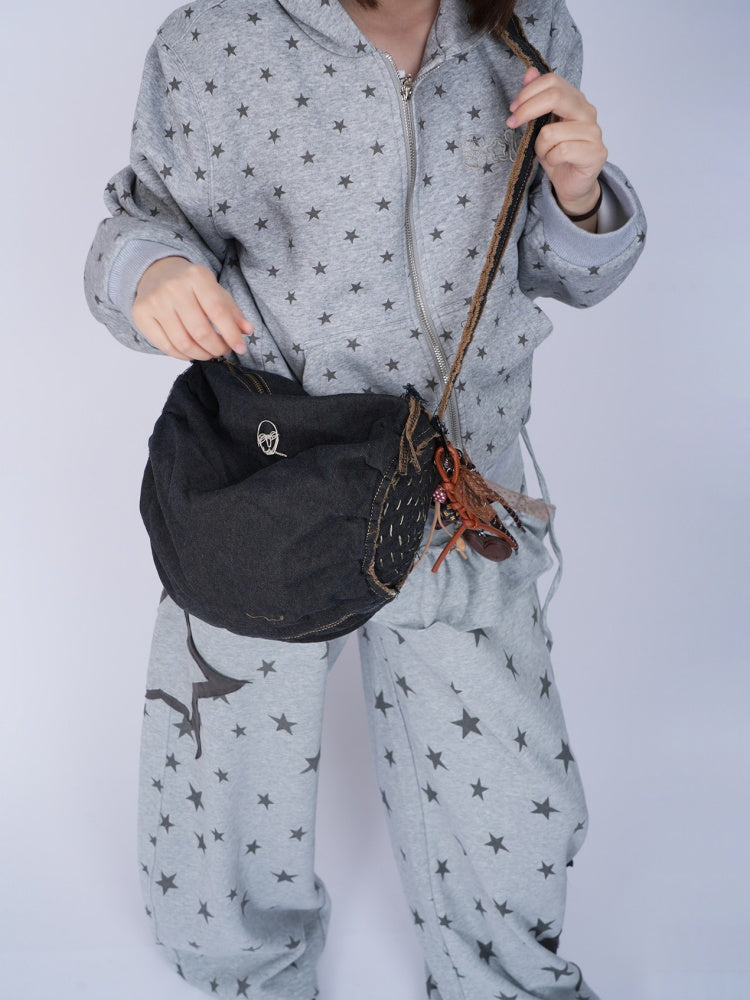 Denim One Shoulder Crossbody Premium Large-Capacity Bag【s0000017336】