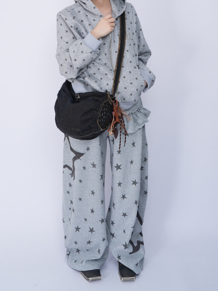 Denim One Shoulder Crossbody Premium Large-Capacity Bag【s0000017336】