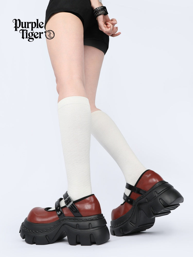 Unique Niche Goth Subculture Mary Jane Platform Shoes【s0000017339】