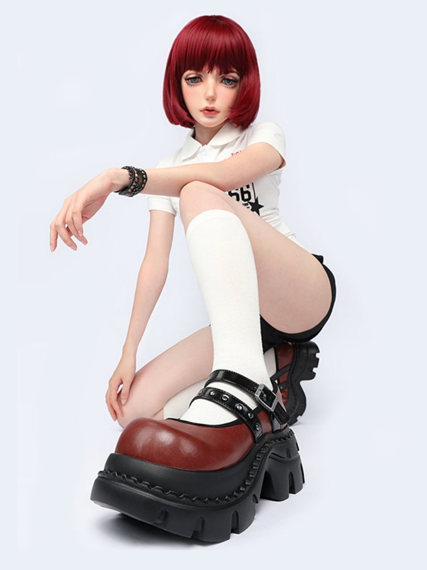 Unique Niche Goth Subculture Mary Jane Platform Shoes【s0000017339】