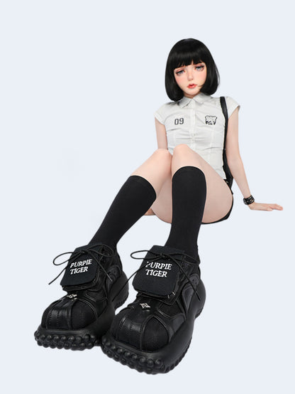 Retro Casual Derby Platform Shoes【s0000017340】