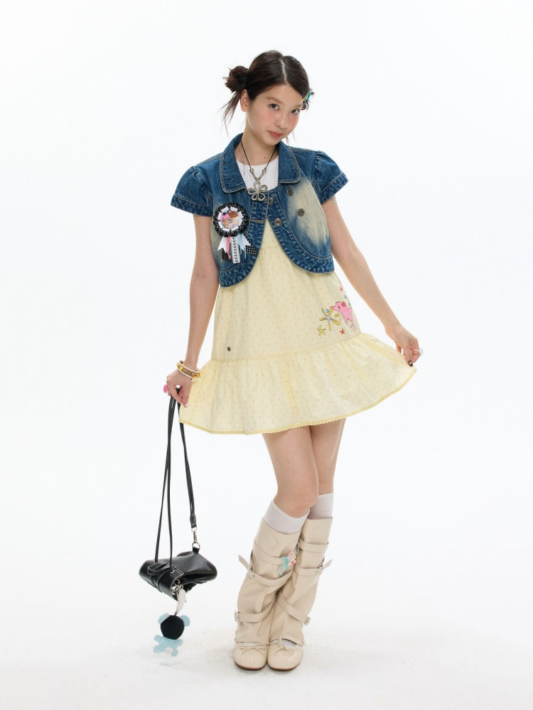 Pop Sunshine Halter Dress【s0000017342】