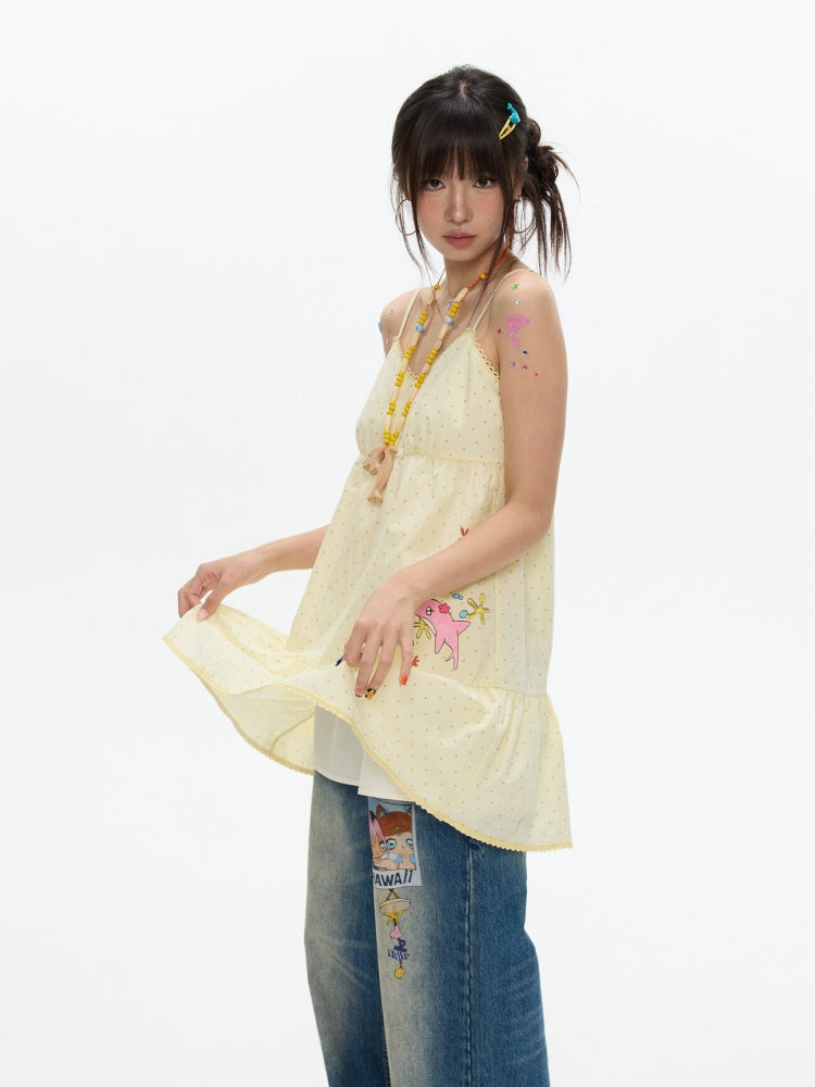 Pop Sunshine Halter Dress【s0000017342】
