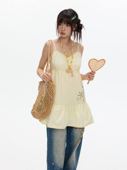 Pop Sunshine Halter Dress【s0000017342】