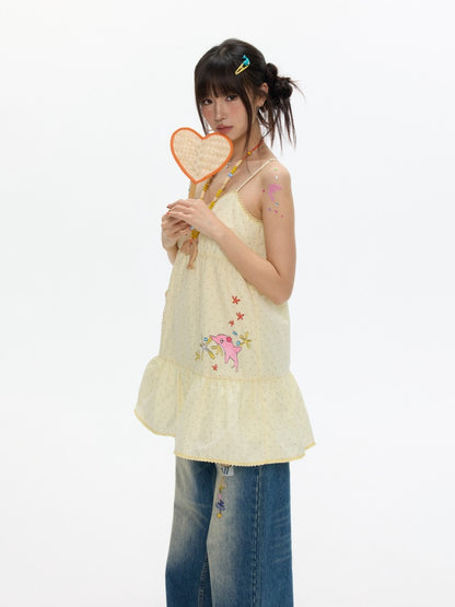 Pop Sunshine Halter Dress【s0000017342】