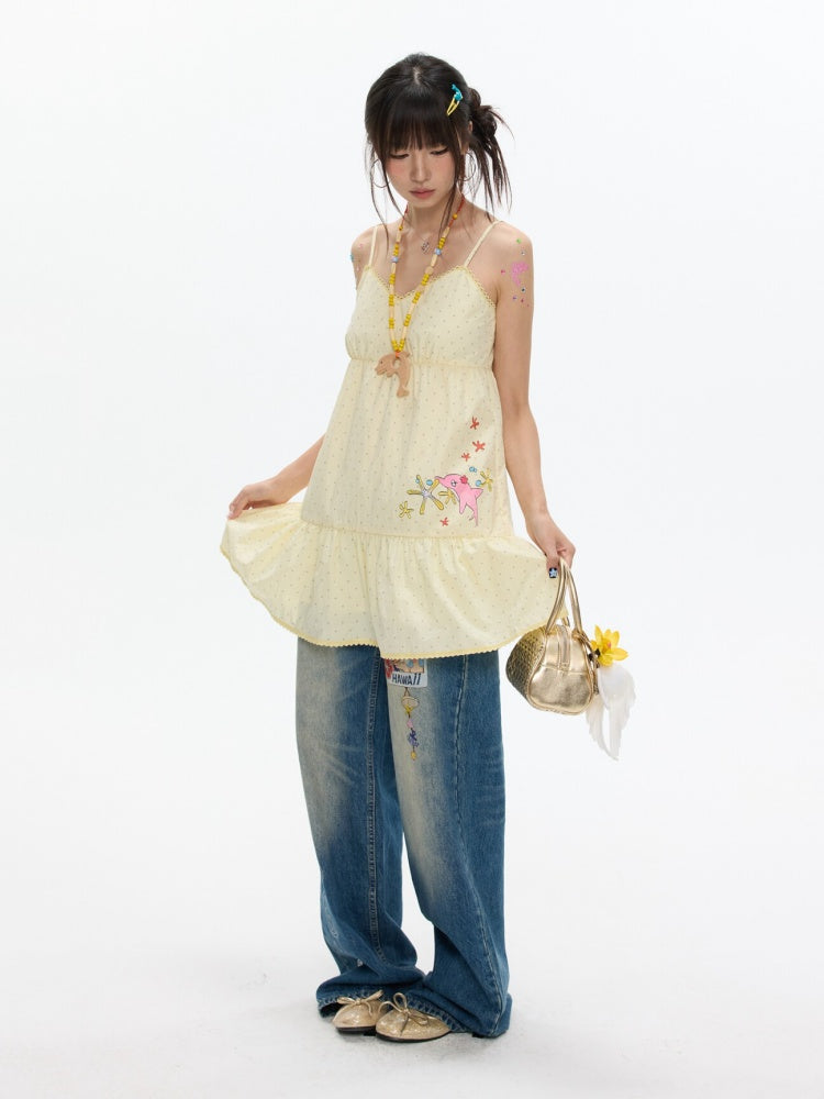 Pop Sunshine Halter Dress【s0000017342】
