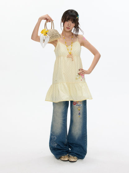 Pop Sunshine Halter Dress【s0000017342】