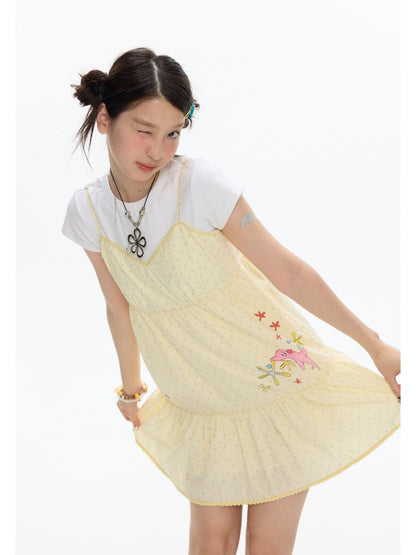 Pop Sunshine Halter Dress【s0000017342】