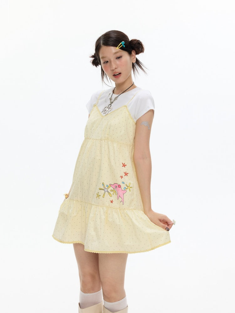 Pop Sunshine Halter Dress【s0000017342】
