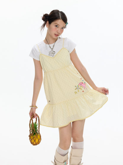 Pop Sunshine Halter Dress【s0000017342】