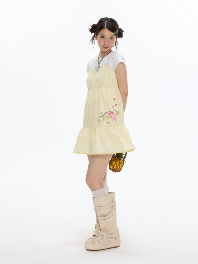 Pop Sunshine Halter Dress【s0000017342】