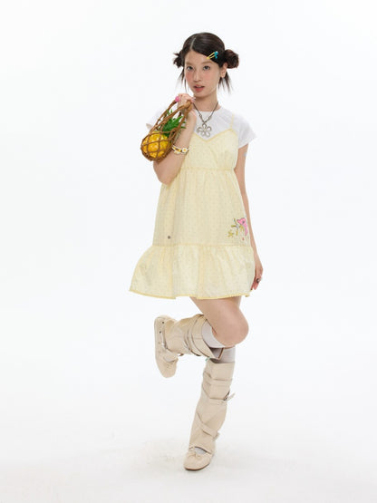 Pop Sunshine Halter Dress【s0000017342】