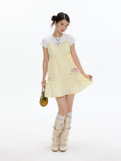Pop Sunshine Halter Dress【s0000017342】