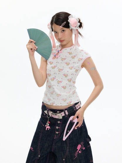 Chinese Full Print Cheongsam Set【s0000017354】