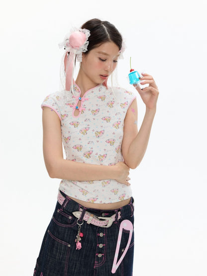 Chinese Full Print Cheongsam Set【s0000017354】