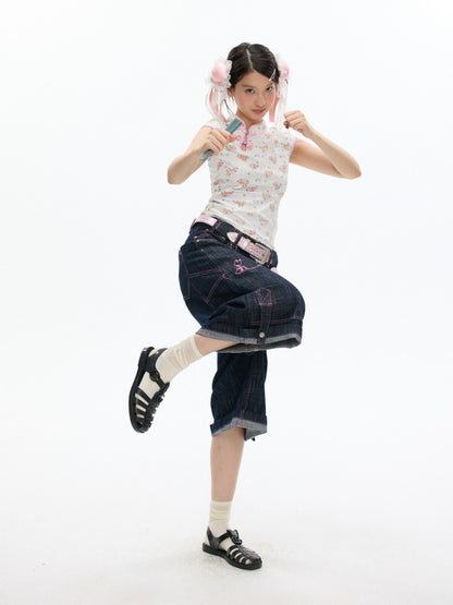 Chinese Full Print Cheongsam Set【s0000017354】