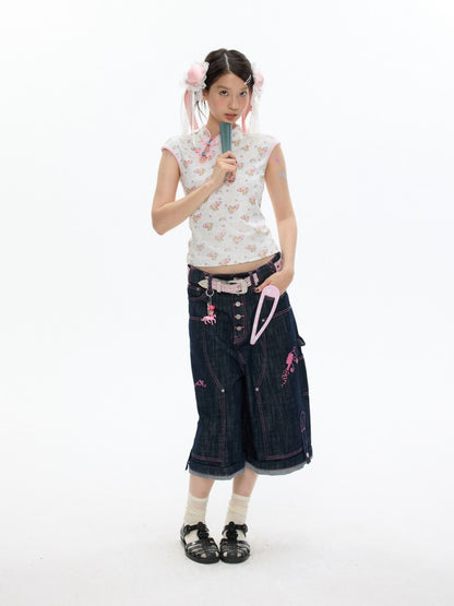 Chinese Full Print Cheongsam Set【s0000017354】