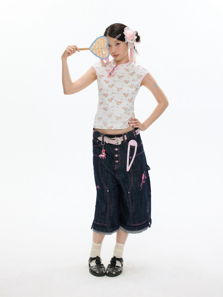 Chinese Full Print Cheongsam Set【s0000017354】