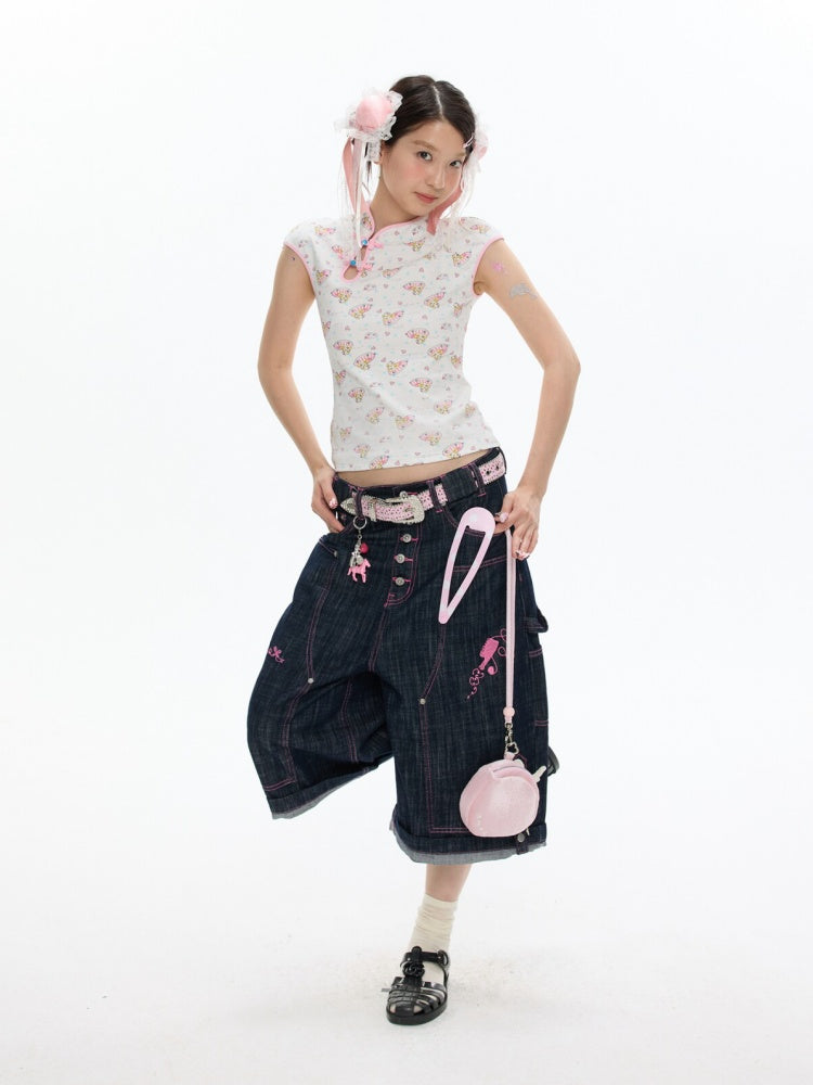 Chinese Full Print Cheongsam Set【s0000017354】