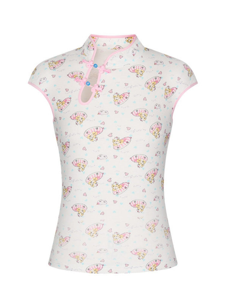 Chinese Full Print Cheongsam Set【s0000017354】