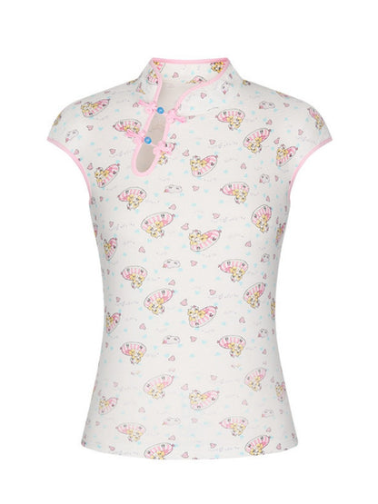 Chinese Full Print Cheongsam Set【s0000017354】
