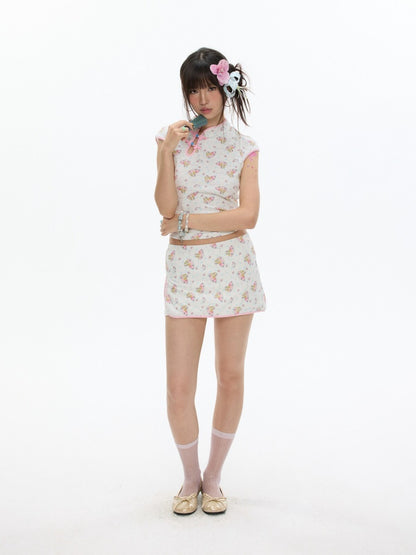 Chinese Full Print Cheongsam Set【s0000017354】