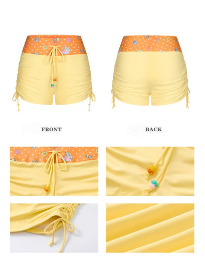 Summer Hot Song Halter Tie Ruffled Swimsuit Two-Piece Set【s0000017361】